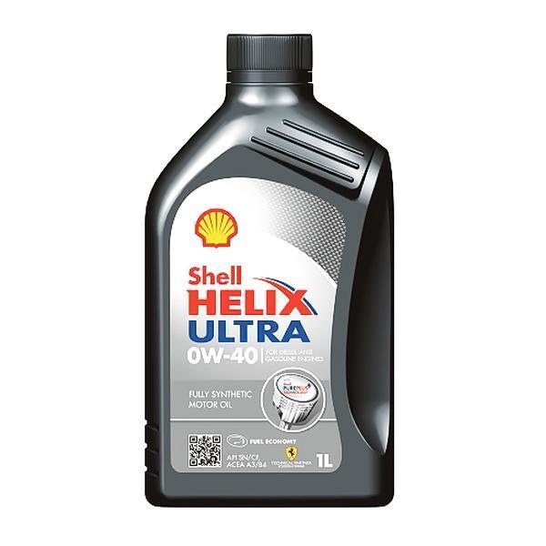  Моторное SHELL HELIX ULTRA 0w 40, Синтетическое, 0W40, 1л .